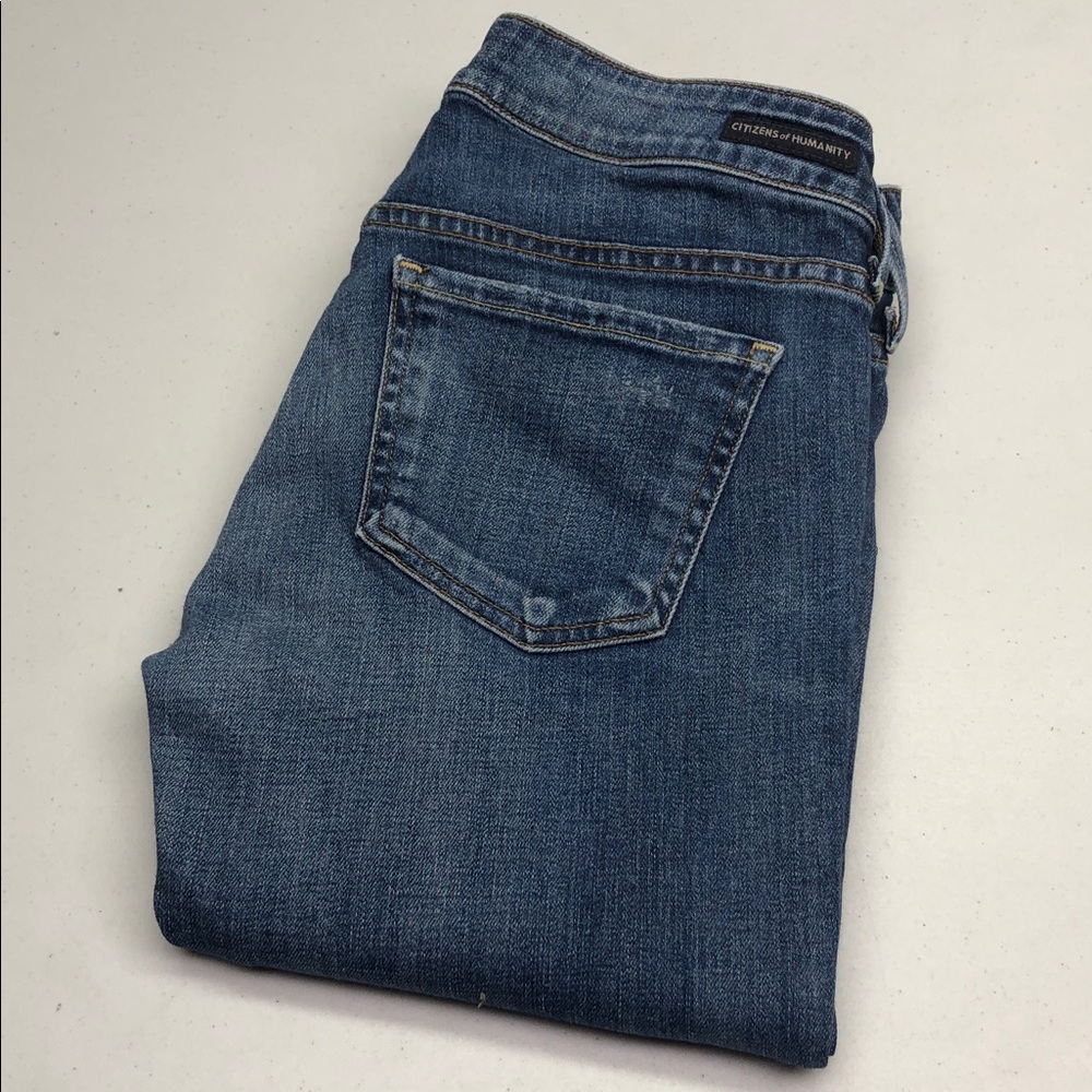 CITIZENS OF HUMANITY MID-RISE SKINNY JEANS 28x30 MADE IN USA 🇺🇸